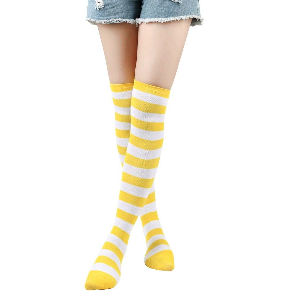 Knee-high Socks Japanese Style, Striped Cosplay & Halloween, Tube 50 cm, Polyester