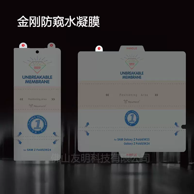 适用三星ZFold7防窥水凝膜ZFold5 W24 W25外屏软膜Zflip6内屏贴膜