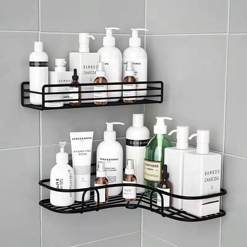 Organizador de pared para baño/inodoro sin perforación, trípode de pared, estante de almacenamiento, buen producto para alquiler