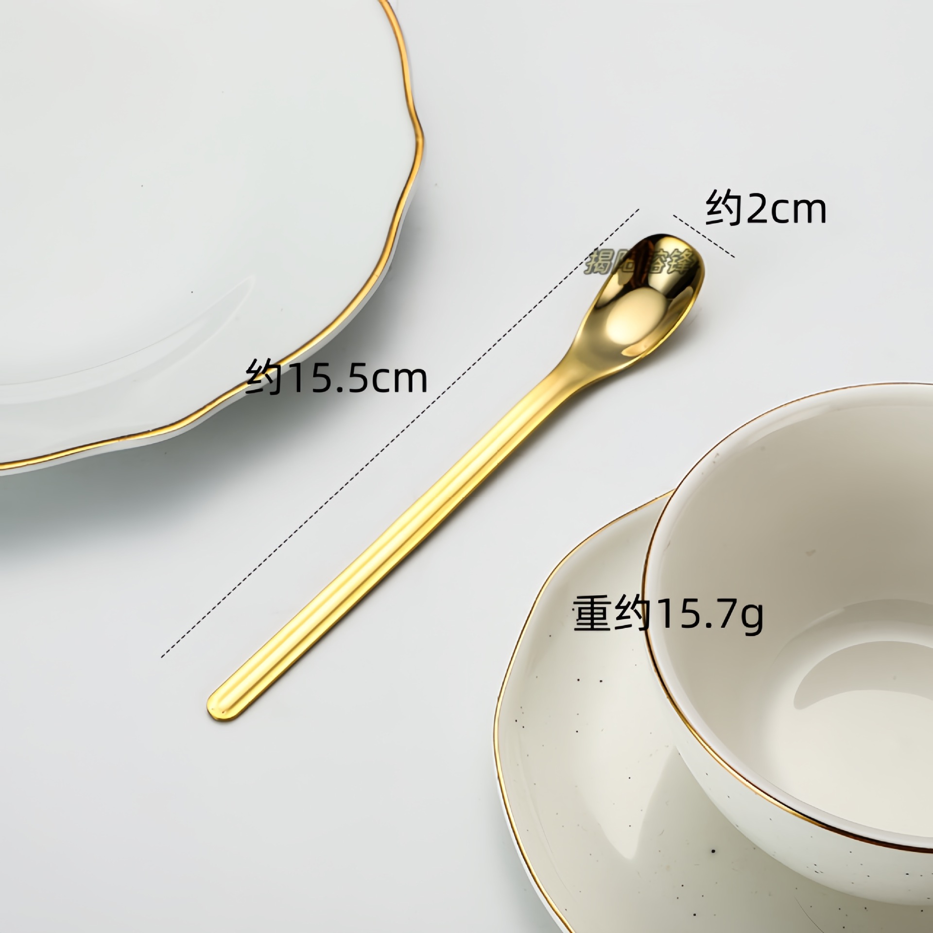 304 Stainless Steel Ingot Ice Wholesale Creative Small Seasoning Coffee Dessert Honey Stirring Spoon_voghion.com