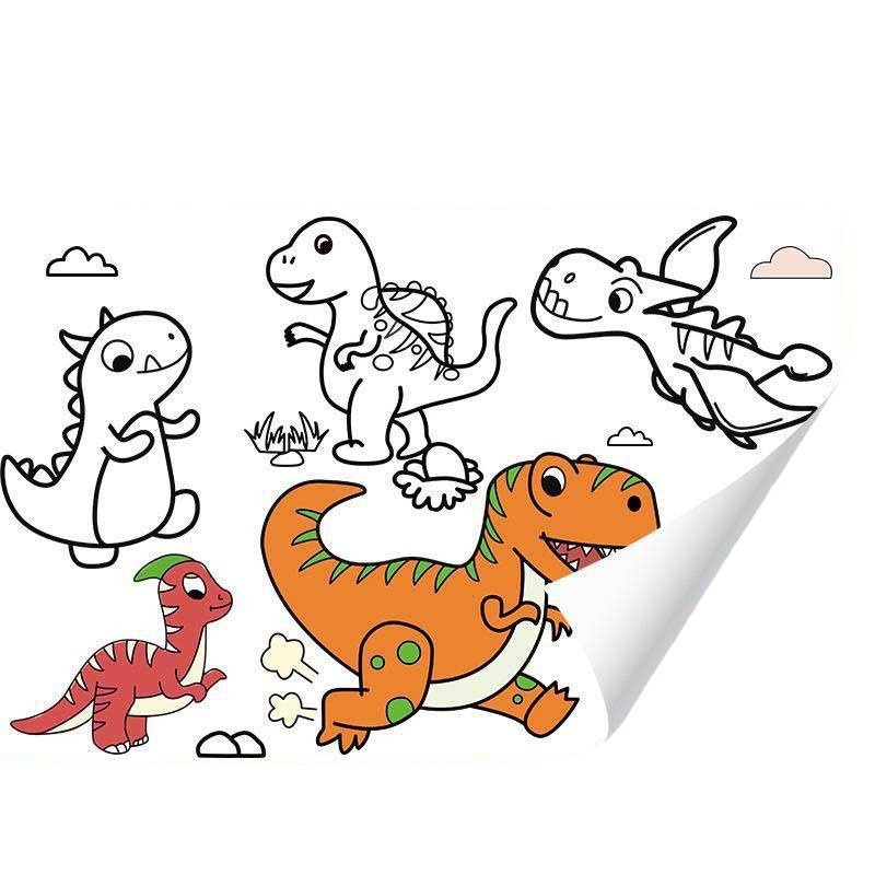 Pergamino de Graffiti para niños, papel de pintura para colorear, rollo largo de 10 metros, rollo de graffiti, papel grande autoadhesivo