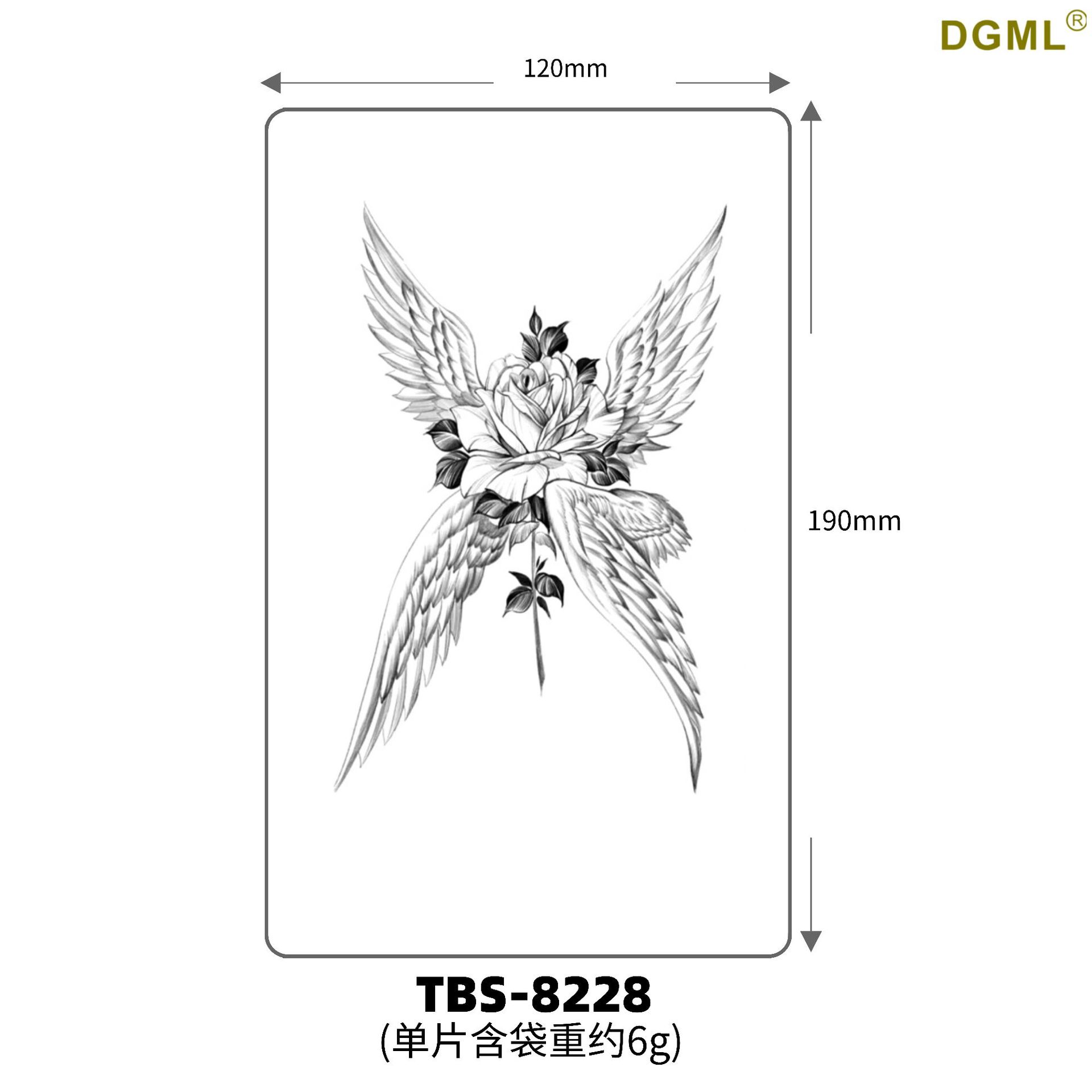 Pegatinas de tattoo se pueden fijar letras flor brazo tatuaje dibujos animados transfronterizo tatuaje pegatinas europeo y americano bronceado completo Volver al por mayor tatuaje