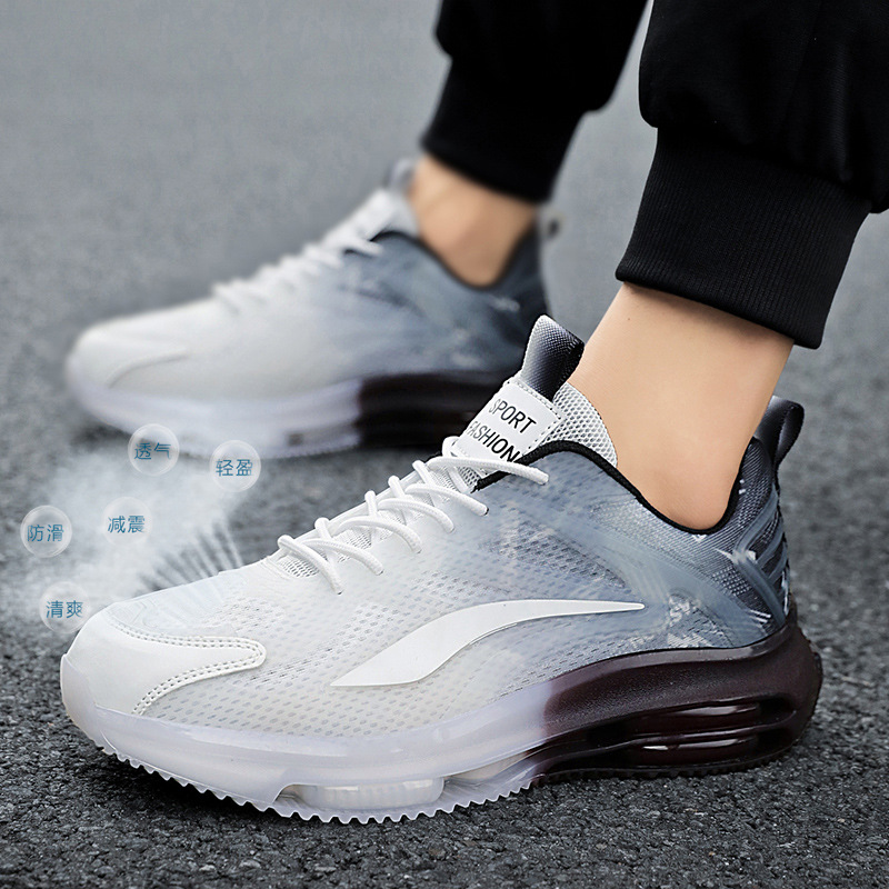 Jordan Clearance Summer Men's Shoes Mesh Anti-Odor Sports Running Shoes Waterproof Breathable Height-Increasing Dad Shoes for Teenagers