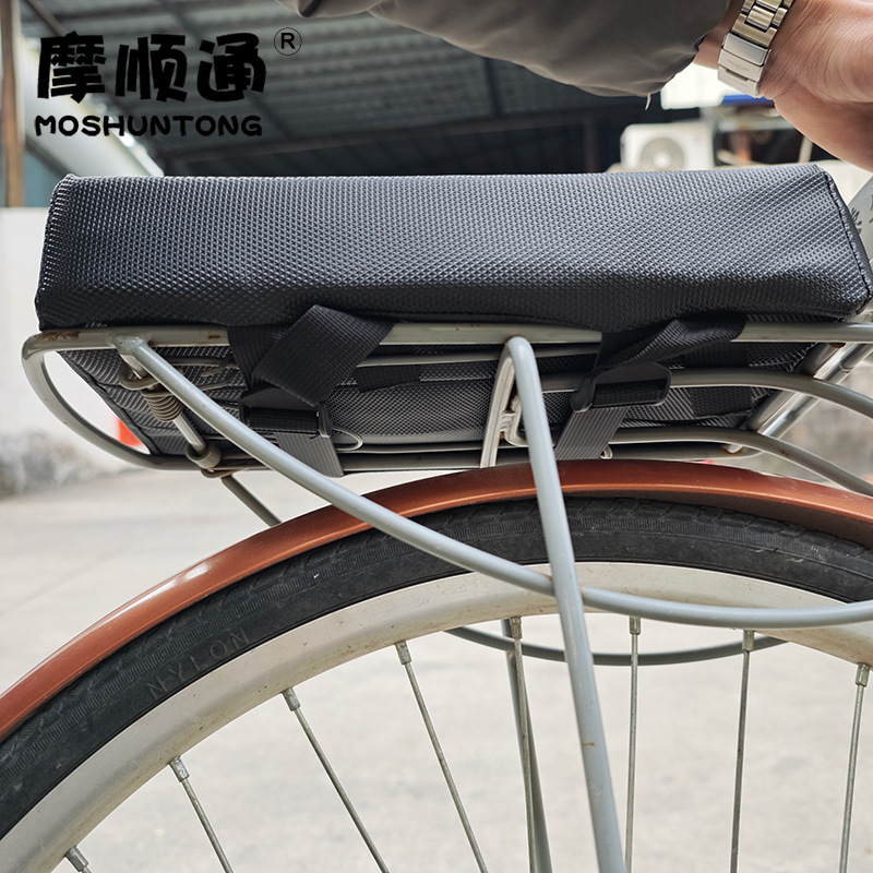 Electric Bicycle Rear Seat Increased Cushion Rear Cushion Electric Bicycle Rear Seat Thickened Sedentary Memory Cushion Sunscreen Mat