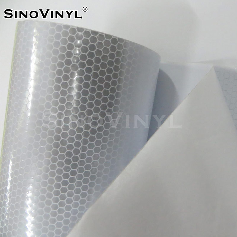 Xinlang transparente de celosía de cristal película reflectante panal ranura de hendidura reflectante luminoso signo de advertencia adhesivo instantáneo