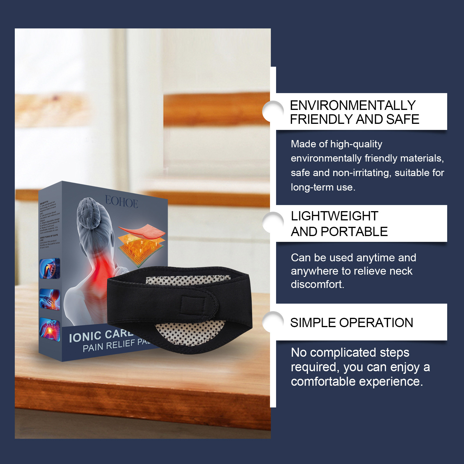 Neck care pad Neck pain relief pad Lumbar shoulder and neck joint discomfort massage pad