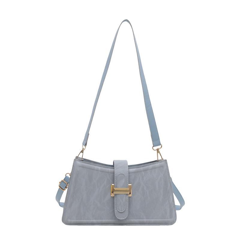 Color de contraste popular de este año, ocio 2025, nuevo estilo, moda francesa simple, estilo occidental, hombro, axila, bandolera, bandolera, mujer