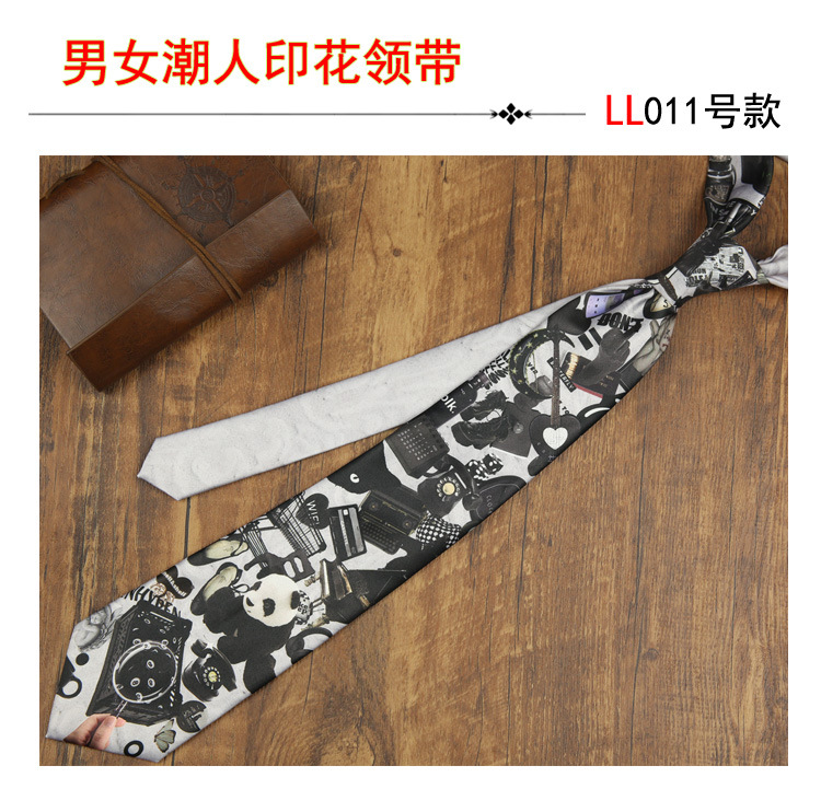 Trajes de hombre corbata rendimiento casual impresión digital accesorios de moda hip hop corbata floral image 17