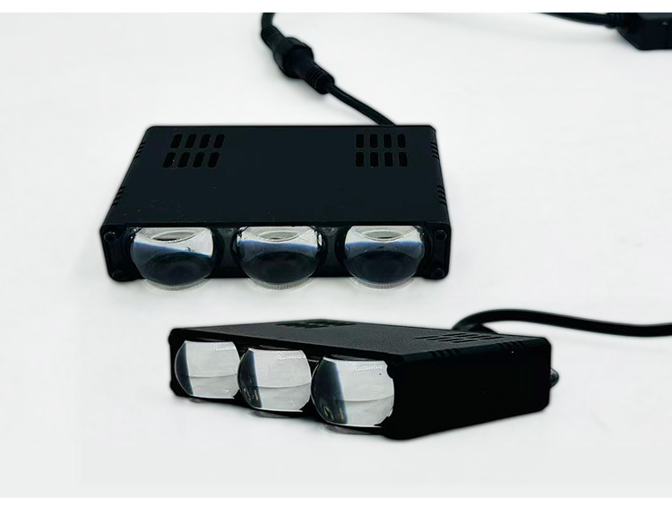 I40 Car Grille Spotlight Led Dual-Color Electric Motorcycle Headlight High-Power Built-In Light Spotlight Road Lighting Lamp