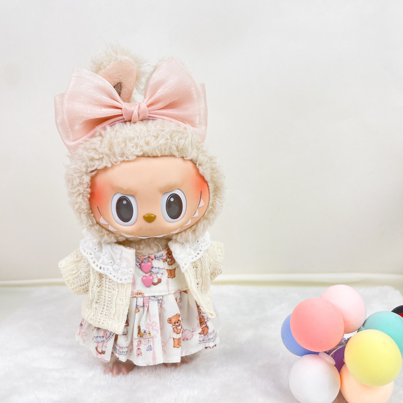 ブラインドボックス ラブブベビー服アクセサリー 流れる糸ヘアフープ シュガージェルブラインドボックス ラブブ1、2、3世代の服とヘアアクセサリー|undefined
