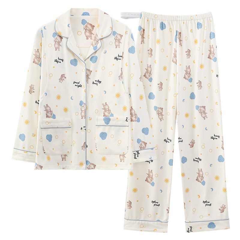 DERONG 잠옷 겨울 옷깃 가디건 긴 소매 보온 보온성 대형 사이드 오프닝 모유 수유 임산부 감금 의류