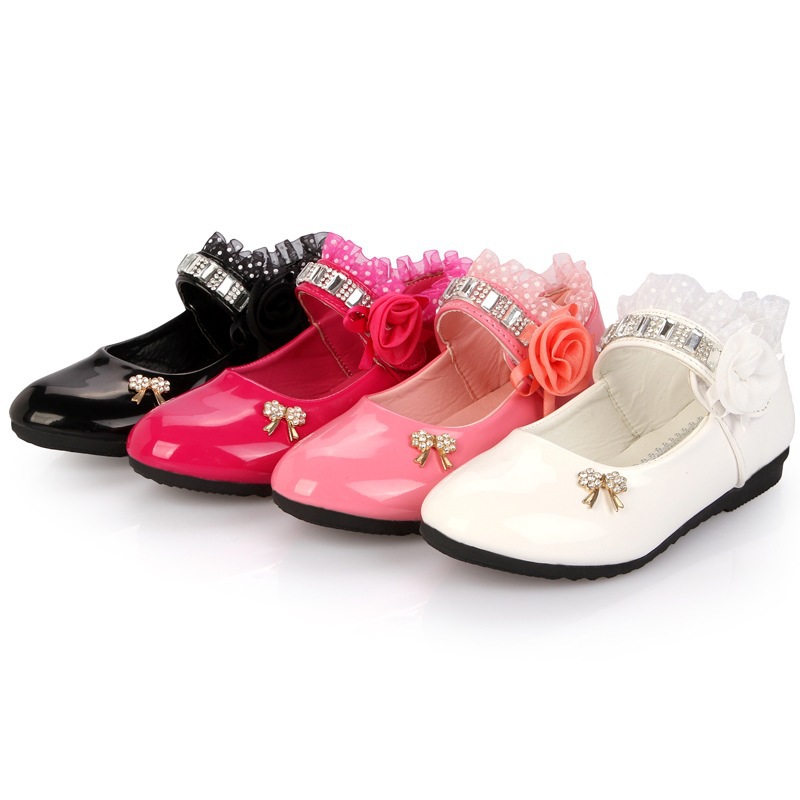 Chaussures princesse pour fille avec strass élégantes chic_voghion.com