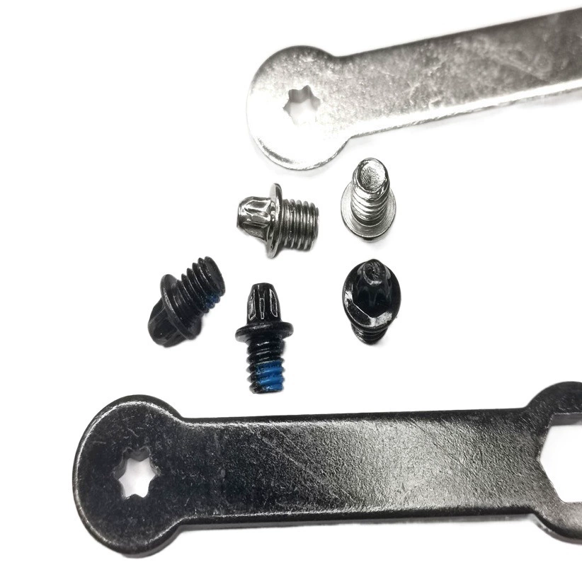 Велосипедные педали, противоскользящие ножные гвозди, аксессуары для ножных педалей, противоскользящие гвозди, рисовые винты, гвозди для педалей из алюминиевого сплава в наличии.