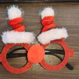 2025装扮派对圣诞眼镜框圣诞装饰眼镜圣诞节舞会装扮派对眼镜圣诞