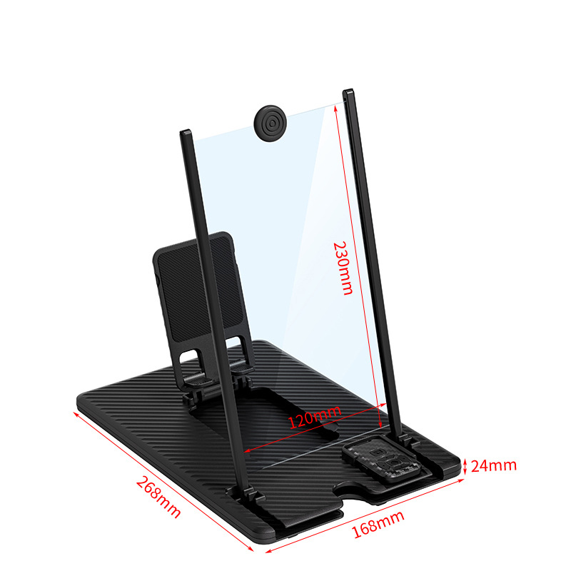 Amplificador de pantalla para teléfono móvil de 18 pulgadas, lupa de video 3D ultraclara, soporte de escritorio para teléfono móvil, amplificador de pantalla para teléfono móvil, transfronterizo