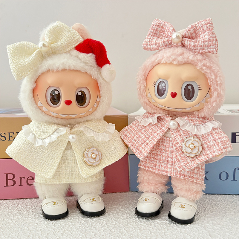 First Generation Labubu Clothes, Third Generation Labubu Baby Clothes, Second Generation Suits, Small Fragrant Fashion Skirts, Lady Clothes 17cm