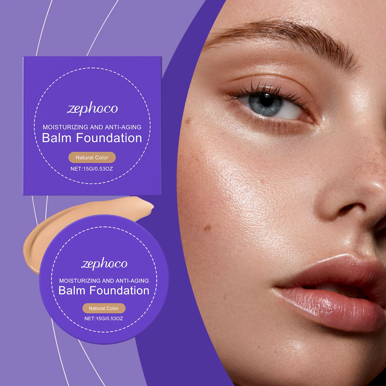 zephoco натуральный цвет консилер тональный крем стойкий консилер для макияжа увлажняющий и гладкий уход за кожей прозрачный и подходит для нескольких сцен