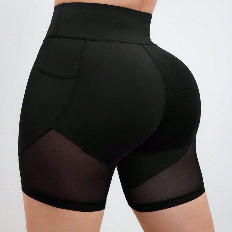 Cross-Border Women's Sports Yoga Fitness Pants High-Waisted Tummy Control Leg-Slimming Anti-Exposure Boxer Shorts Casual Body-Shaping Shorts