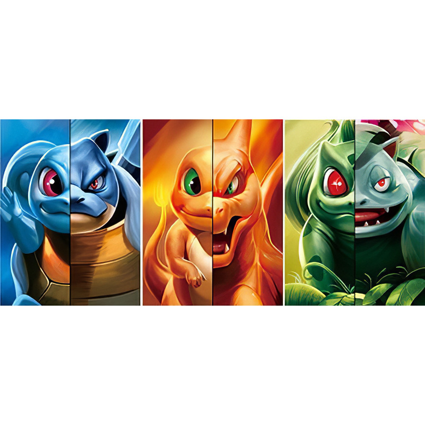 Animación 3D Pintura tridimensional Bao Ke Meng Póster Dragón que escupe fuego/Tortuga de flecha de agua/Miao Frog Semilla Pintura de rejilla Spot al por mayor