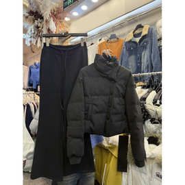 春春家微喇裤女2025秋冬季新款修身显瘦瑜伽裤弹力直筒喇叭休闲裤