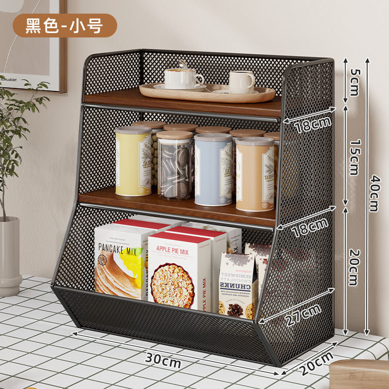 デスクトップ収納ラックデスクトップ多層収納と整理ラックホームスナックラックダイニングテーブル収納ラックオフィスデスクティーカップラック|undefined