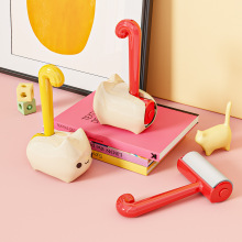 可爱粘毛器可撕式滚筒替换卷纸粘毛宠物猫毛衣服头发清理除毛器