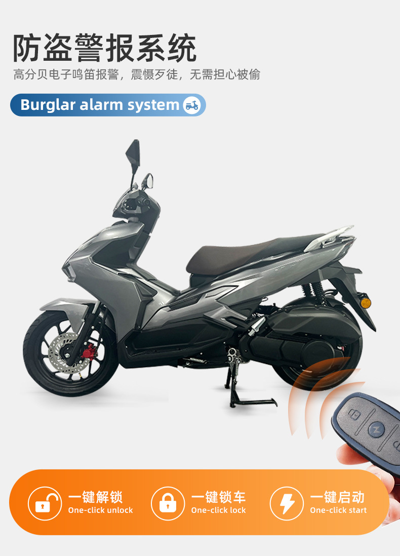 High-Speed Electric Motorcycle Wholesale Foreign Trade Fuel Cross-Border Export Adult Motorcycle Off-Road Vehicle Off-Road Performance
