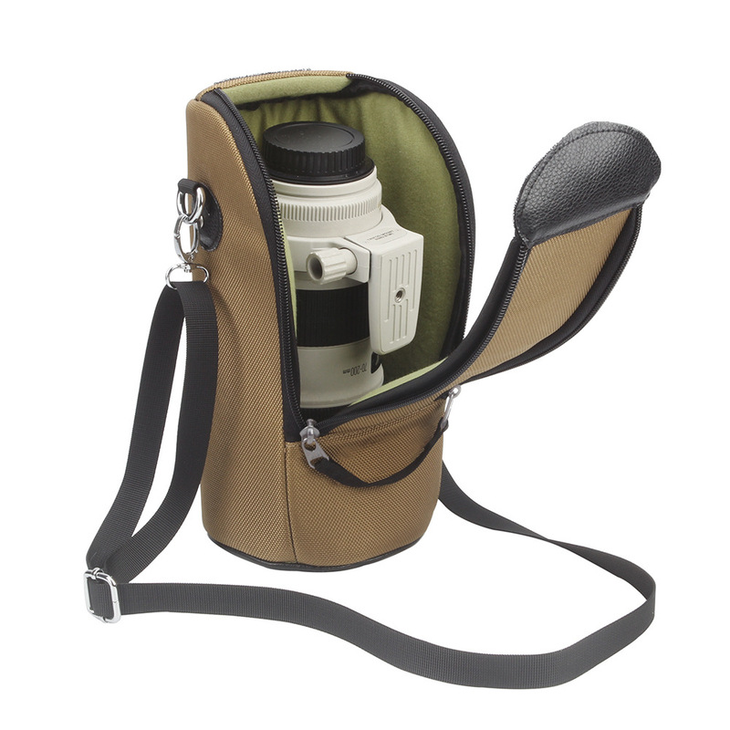 Factory Direct Supply of Small White Bamboo Cannon Telephoto Head Special Lens Bag Lens Barrel Portable Lens Storage Bag in Stock