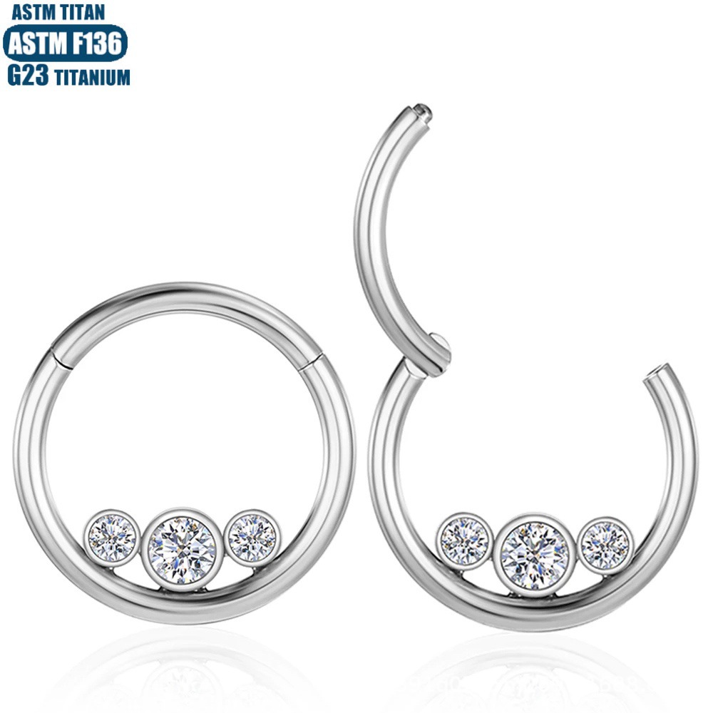 Pointed labret stud close-up product detail