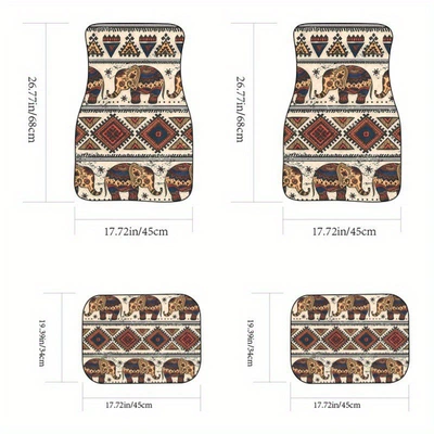 easy to maintain, non-slip – Avtomobil döşəmə paspasları - 1-138-pattern-26-3344cmtwo-piece-set