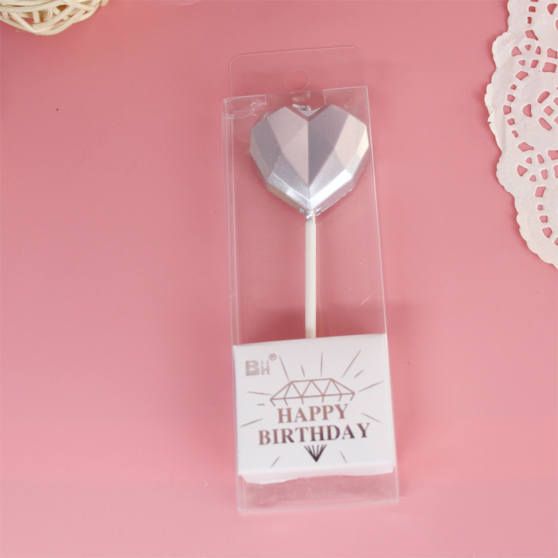 Valentine's Day Heart Shape Paraffin Birthday Candle display picture 5