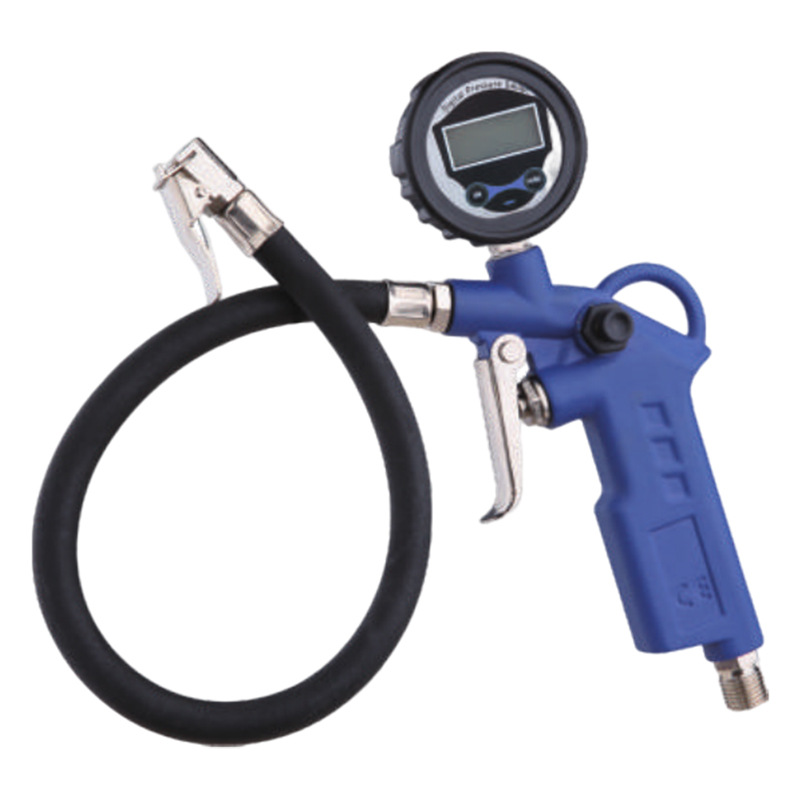Pistola de presión de neumáticos personalizada manifiesta digital de neumáticos manómetro de neumáticos inflado herramienta de inflado para detectar manómetro de neumáticos manómetro