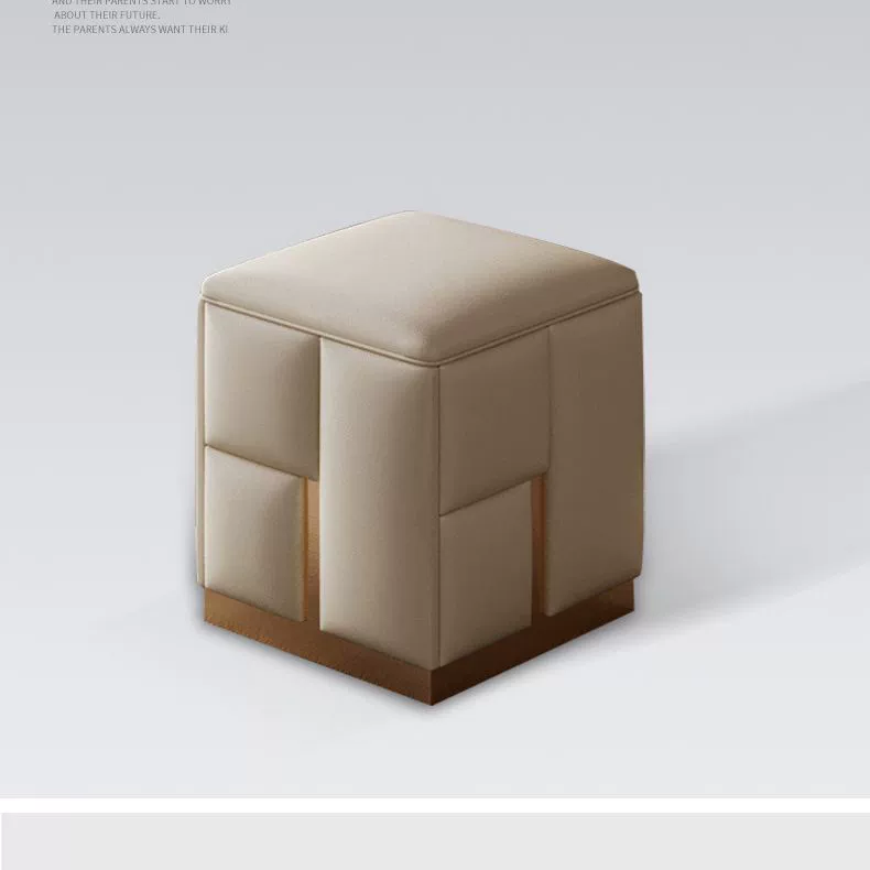 LCA32 легкий роскошный кожаный табурет, гостевой стул, домашний волшебный куб, маленький табурет, низкий табурет, круглый табурет для переодевания, сидячий табурет, гостевой табурет с мягкой поверхностью