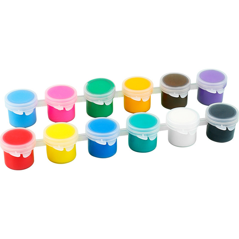 Acrylic pigment set for kindergarten students, children's art painting, lacquer fan, graffiti, gypsu