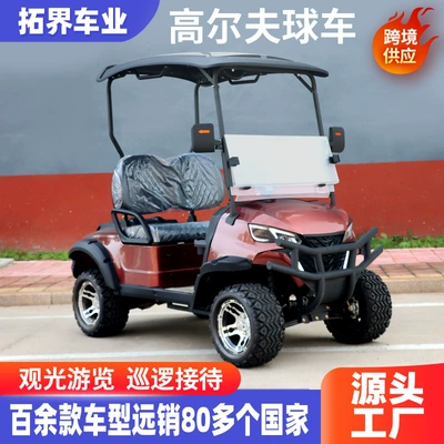 Electric Golf Cart Campus Homestay Shuttle Bus Real Estate Viewing Scenic Spot Sightseeing Car 2-Seat Electric Sightseeing Car