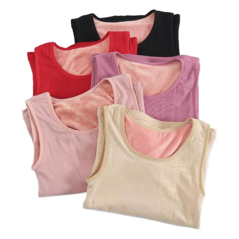 Новый теплый жилет на флисовой подкладке, женский жилет для коррекции фигуры, нижнее белье, теплая одежда с хлопковой подкладкой, поколение волос