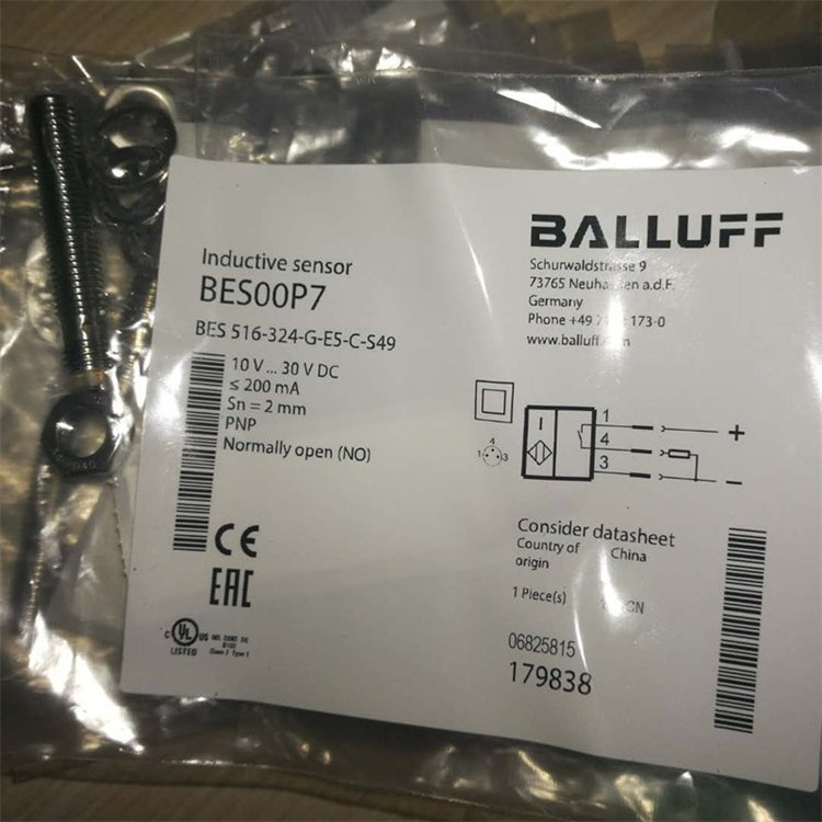 BALLUFF巴鲁夫接近开关BES M08MG1-PSC20A-S04G-W两年