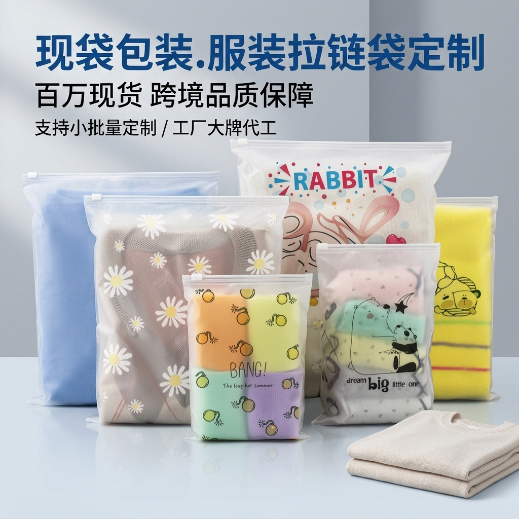 Matte pack with zipper