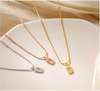 Small design brand necklace stainless steel, sophisticated chain for key bag , simple and elegant design