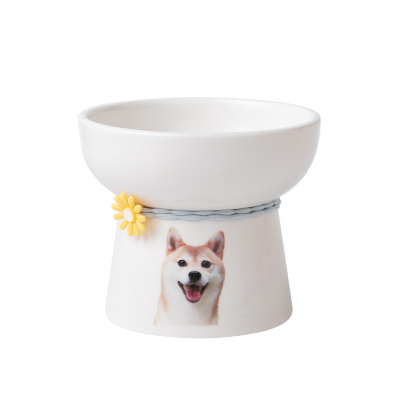A custom logo cat bowl cat basin pet bowl dog basin cat food bowl pet food bowl ceramic single bowl double bowl food bowl 5