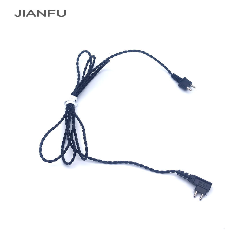Baoltong audífono accesorios de alambre Siemens caja máquina auricular universal cable cuerda de conexión línea de alambre de dos núcleos