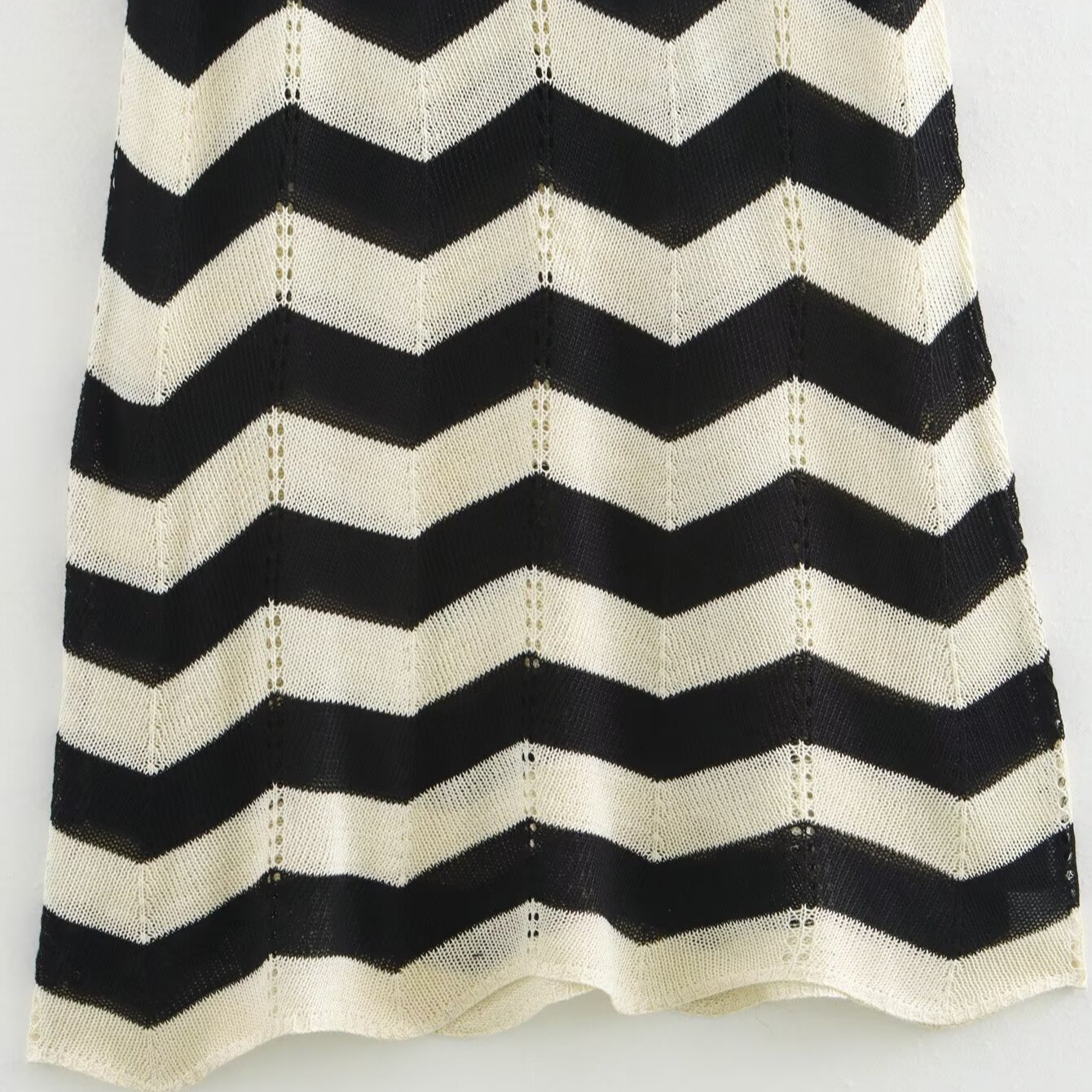 Women's clothing 2024 autumn and winter new fashion temperament wavy lace up long skirt_voghion.com