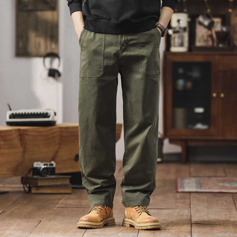 Overalls Men's Thick Warm Loose Casual Outdoor Pants Trendy Brand Men's Straight Pants Men's Pants Winter Thickened Overalls Men's Thick Warm Loose Casual Outdoor Pants Trendy Brand Men's Straight Pants Men's Pants Winter Thickened