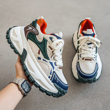 ins潮男鞋秋冬季2025年新款青少年运动跑步鞋休闲增高老爹鞋批发