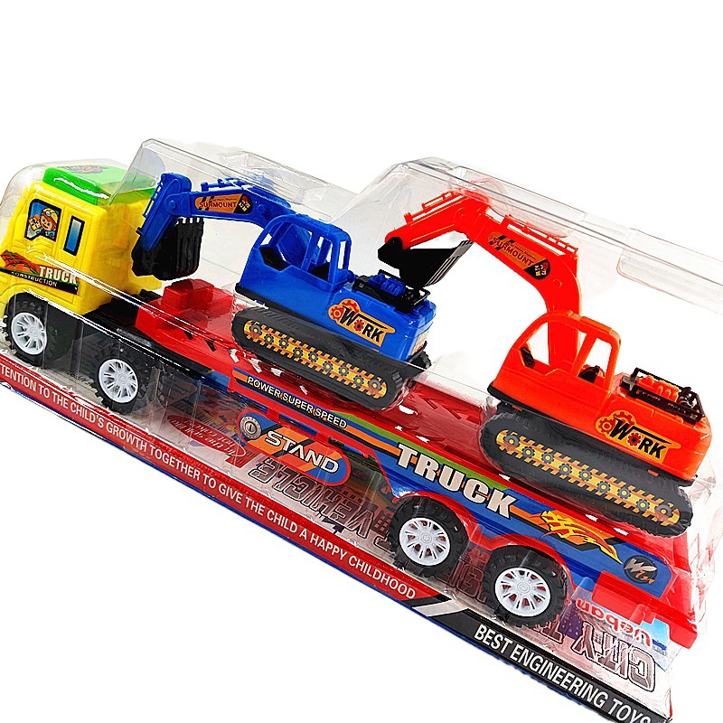 Nueva fregona deslizante coche MOP 2 pequeña excavadora coche de juguete puesto de venta de juguetes para niños 10 yuanes tienda de suministro image 1