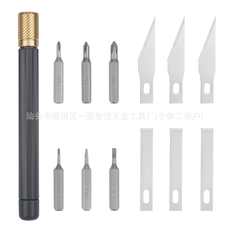 12-in-1 정밀 드라이버 조각 칼 세트