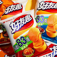 好友趣薯片45/83g韓國泡菜味土豆片膨化有趣零食蜂蜜黃油味