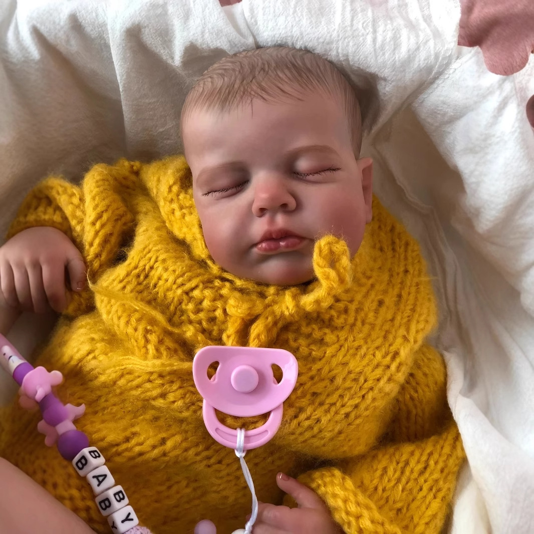Muñeca Bebé Reborn de Simulación 49cm Vinilo para Niños de 4 a 6 Años image 3