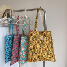 【素希布包】复古印度拓印花朵棉布袋单肩帆布包女小众设计文艺