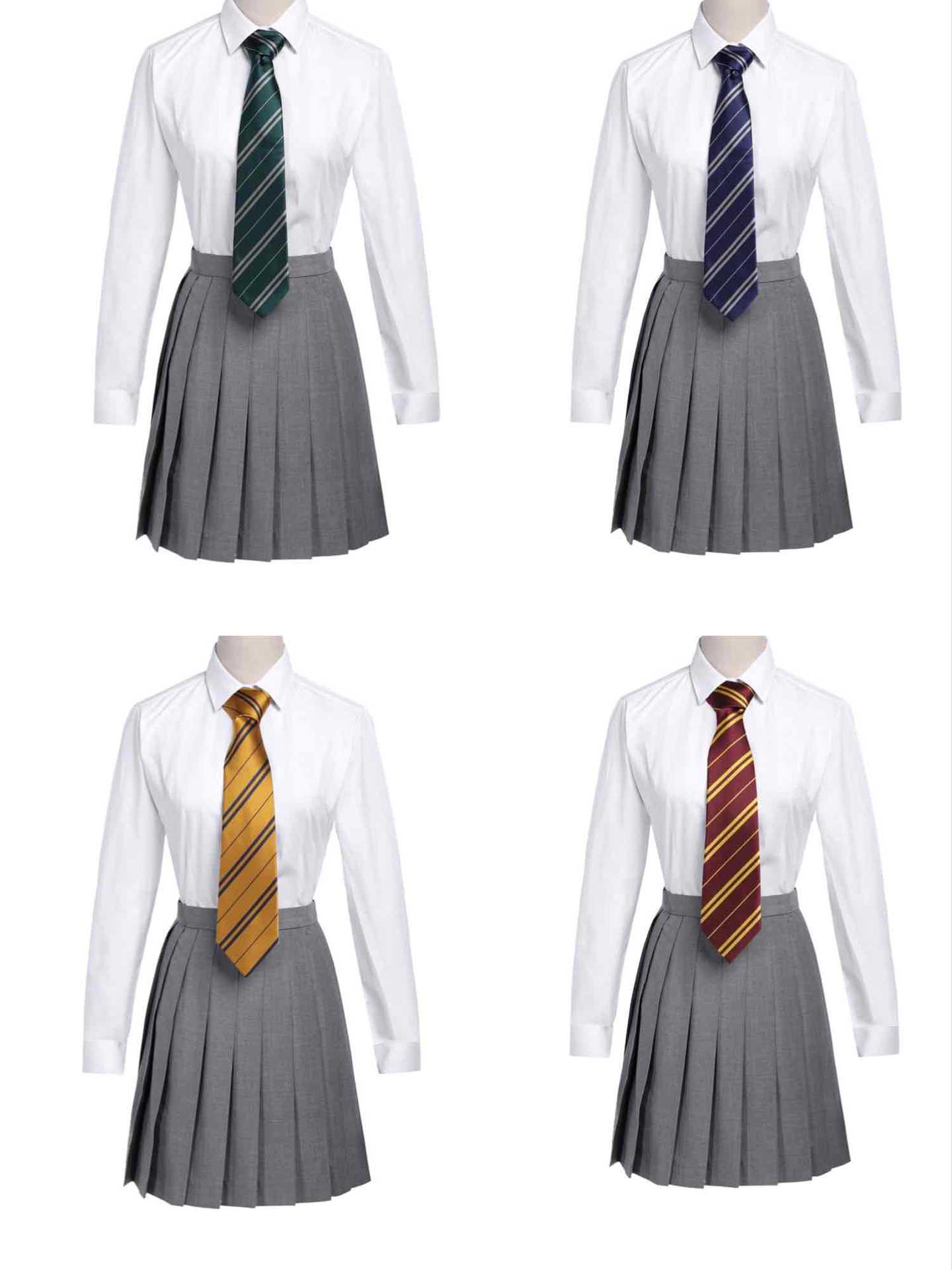 wholesale On behalf of Harry Baud periphery school uniform shirt cosplay Hermione College wind men and women White shirt